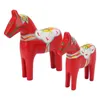 Wooden Swedish Dala Horse,Swedish Dala Horse Statue,Wooden Podgląd zdjęcia produktu 2
