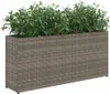 vidaXL Podwyższone łóżko z 2 przegrodami szare 90x20x40 cm Podgląd zdjęcia produktu 4