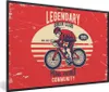 MuchoWow® MuchoWow® Gerahmtes Poster Fahrrad - Radfahrer - Produktbild-Vorschau 1
