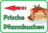 Frische Pfannkuchen Schild mit Pfeil links A3 Rückseite Produktbild-Vorschau 1