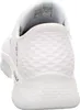 The back view of a white athletic shoe. Voir les images du produit