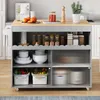 Carrello da portata Flieks carrello da cucina con ante Anteprima dell’immagine prodotto 4