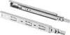 Two metal drawer slides are shown against a white background. Produktbild-Vorschau