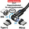 Magnet Ladekabel LED 2 Meter  2,4 A Magnetladekabel für Produktbild-Vorschau 1