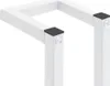 vidaXL Vešiak na uteráky biely 12,5x12,5x60 cm Oceľ Náhľad obrázku produktu 5