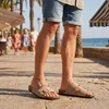 Damen/Herren Slippers mit Schnallen Hausschuhe mit Produktbild-Vorschau 3