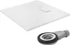 LuxeBath Duschwanne 90x90cm Weiß Extra flache SMC Produktbild-Vorschau 1