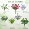 Künstliche Pflanzen Blumen wie Echt 20 Stück Kunstpflanze Produktbild-Vorschau 3