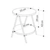 Decortie Beistelltisch Essel Saphir Eiche 35 x 35 x 42 cm Produktbild-Vorschau 6
