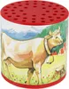 Tierstimmen Geräuschdose Kuh Alpenkuh Muh Dose rot Produktbild-Vorschau 1