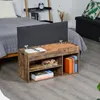 Relaxdays Schuhbank, Sitzbank mit Stauraum, 3 Fächer für Produktbild-Vorschau 3