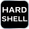 A black square with white text that says "HARD SHELL". The square has a rounded border with a gradient from light gray to white. Náhľad obrázku produktu