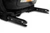 A close-up view of the ISOFIX connectors of a black car seat base. Náhled obrázku produktu