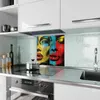 Küchenrückwand Spritzschutz Glas mit Motiv Pop Art Produktbild-Vorschau 2