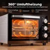 HOMCOM Mini Backofen mit Umluft, Drehspieß, 36L 90–230℃ 60 Produktbild-Vorschau 8