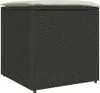 vidaXL Scatola per cuscini con contenitore nero 50 x 50 x Anteprima dell’immagine prodotto 1