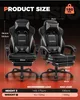 GTPLAYER Gaming stoel met voetsteun, ergonomische Productafbeelding-voorbeeld 6