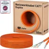 hb-digital Verlegekabel CAT7 Installationskabel Duplex 50m Produktbild-Vorschau 1