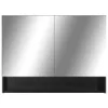 vidaXL LED zrcadlová skříňka do koupelny černá 80x15x60 cm Náhled obrázku produktu 5