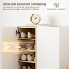 HOMCOM Schuhschrank mit 2 Hochglanz Türen Schuhregal mit 6 Produktbild-Vorschau 6