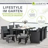Juskys Polyrattan Sitzgruppe Baracoa XL 11-teilig Produktbild-Vorschau 6