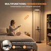 ZMH LED Stehlampe Wohnzimmer 30W Schwarz mit Tisch Produktbild-Vorschau 8