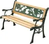 Gartenbank, für Kinder, Holz, Metallstruktur, 82x39x50 cm, Produktbild-Vorschau 1