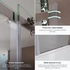 doporro Porte de Douche Transparent pour Niche 130cm Paroi Voir les images du produit 5
