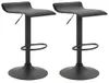 2er Set Barhocker HLO-CP16 V2 Kunstleder schwarz  schwarz Produktbild-Vorschau 1