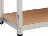 Scaffale 4 livelli 174X80X40 150 Kg Argento Anteprima dell’immagine prodotto 8