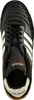 A top-down view of a black Adidas soccer shoe with white stripes. Náhled obrázku produktu