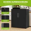 Büroschrank mit 2 Fächern, Aktenschrank Abschließbar mit Produktbild-Vorschau 3