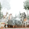 Muralo Selbstklebende Fototapete Für Kinderzimmer WALDTIERE Produktbild-Vorschau 8