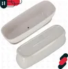 KOTARBAU® Keramický kvetináč s tanierom 40x13x13cm Biely Náhľad obrázku produktu 6