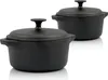 BBQ-Toro Gusseisen Cocotte Set | 2,7 Liter und 4 Liter | Produktbild-Vorschau 1