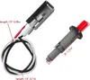 Two parts of a grill igniter set are shown against a white background, with measurement indicators. Produktbild-Vorschau