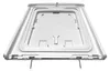 The image shows the underside of a white washing machine lid or cover. Anteprima dell’immagine prodotto
