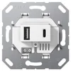 Gira USB-Spannungsversorgung 2f TypA/C Einsatz ws 234900 Voir les images du produit 2