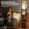 HOMCOM LED-vloerlamp met planken, schakelaar en Productafbeelding-voorbeeld 6