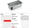 Pojemnik gastronomiczny GN 1/3 - 100 mm - GN90 - stal Podgląd zdjęcia produktu 1