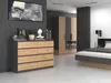 Komoda MALWA M8 140 Antracit + dub artisan Náhled obrázku produktu 3