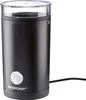 A black electric coffee grinder with a transparent lid, shown against a white background. Produktbild-Vorschau
