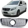 Sport Kühlergrill Frontgrill Schwarz Chrom für Mercedes Produktbild-Vorschau 1