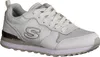 A single white Skechers sneaker is shown from a side angle against a white background. Voir les images du produit