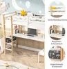 UnboxG Etagenbett Hochbett 90x200cm mit  Schreibtisch Produktbild-Vorschau 7