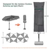 Housse de protection Sekey pour parasol double 460 x 270 cm Voir les images du produit 4