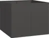 vidaXL Fioriera nera 100x100x80 cm in acciaio Anteprima dell’immagine prodotto 1
