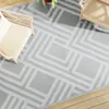 vidaXL Tappeto per esterni ARAKIL Grigio 190x290 cm PP Anteprima dell’immagine prodotto 2