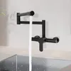 Sklopná kuchyňská baterie - nástěnná baterie s 2 otvory pro Náhled obrázku produktu 5