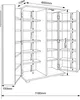 Scaffale/armadio per CD in legno | Armadio CD salvaspazio Anteprima dell’immagine prodotto 6
